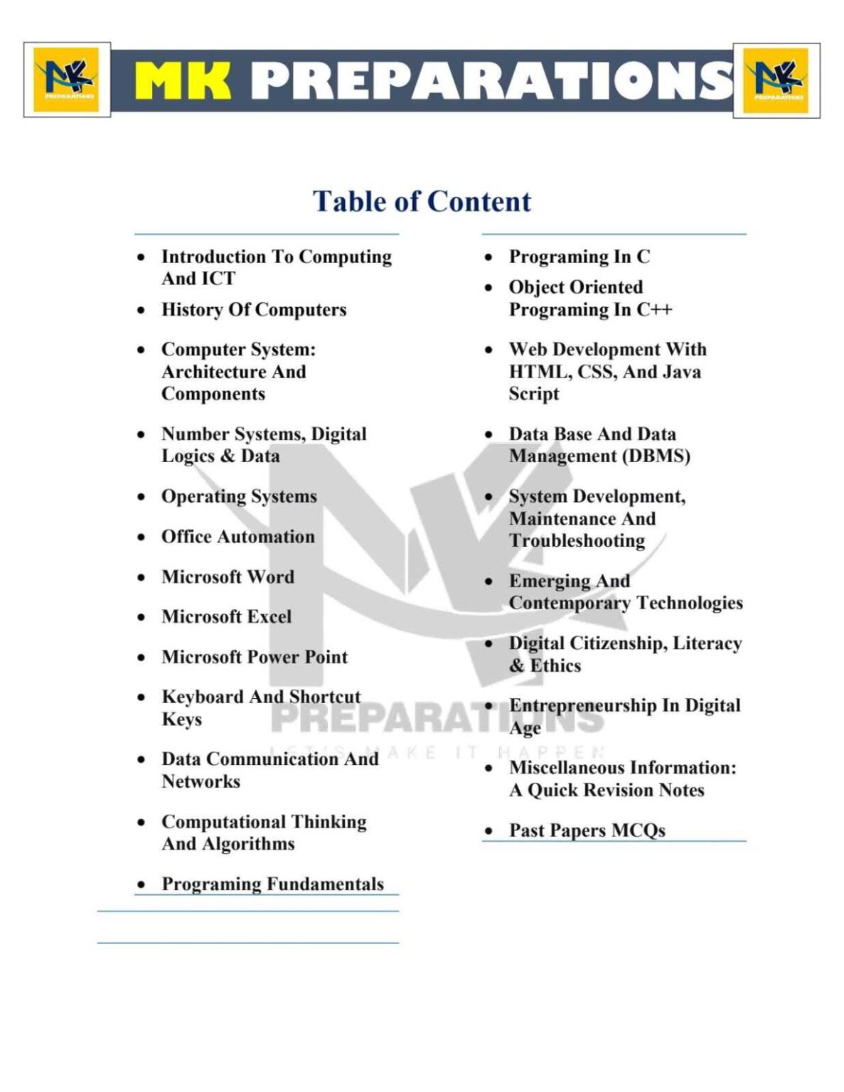 Sst Computer SST IT Complete Guide – MK Publications
