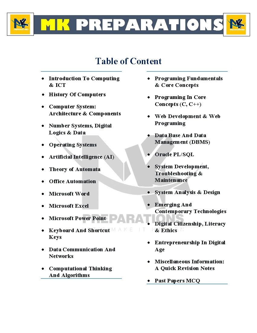 Best Lecturer Computer Book & Notes - For PPSC, FPSC, KPPSC, SPSC, AJKPSC, BPSC, NTS, ETEA, STS, FDE, FGEI & All Computer/ICT-Related Teaching Jobs - Image 3