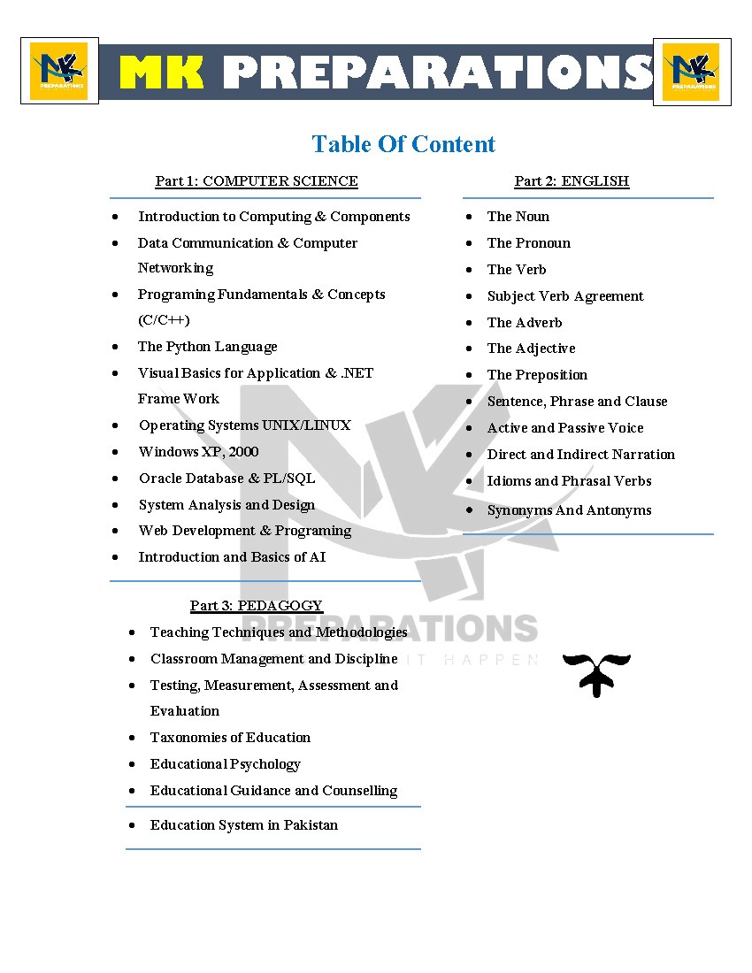 Best Book & Notes for FPSC Lecturer, TGT & Senior Elementry School Teacher Computer Science - Image 3