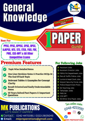 General Knowledge Notes - One Paper Jobs Preparation