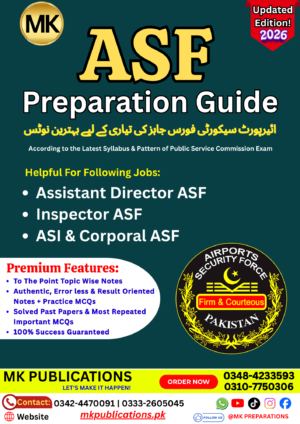 ASF Recruitment Guide-Latest Edition 2026 (Assistant Director ASF, Inspector ASF, ASI ASF, Corporal Jobs Preparation Guide)
